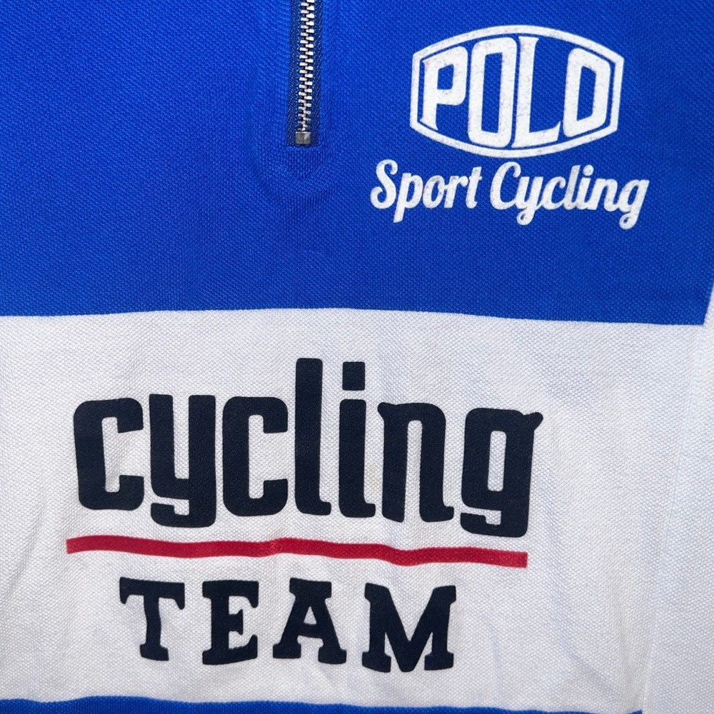 Polo Sport Ralph Lauren Men's Cycling Team Jersey Red White Blue Small LXVII - Picture 5 of 10